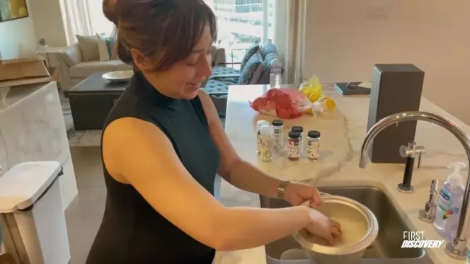 Potret dapur Nikita Willy di Amerika © YouTube