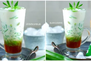 Resep es cendol pandan, praktis, ekonomis, dan wangi