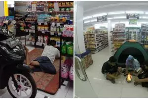 13 Potret lucu orang di minimarket ini tingkahnya ada-ada aja
