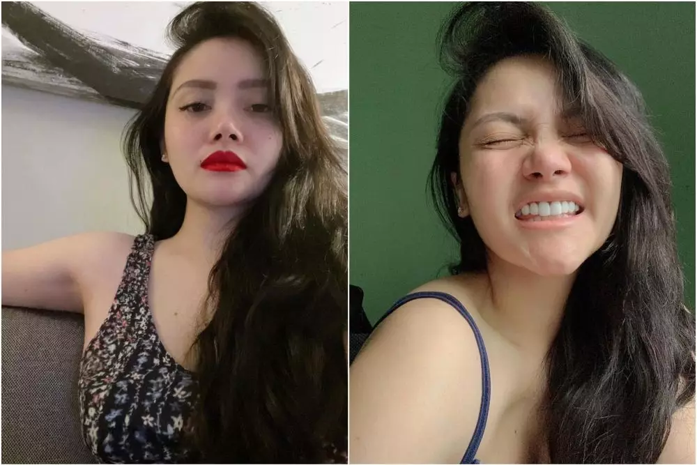 potret mawar afi pakai dan tanpa makeup © instagram