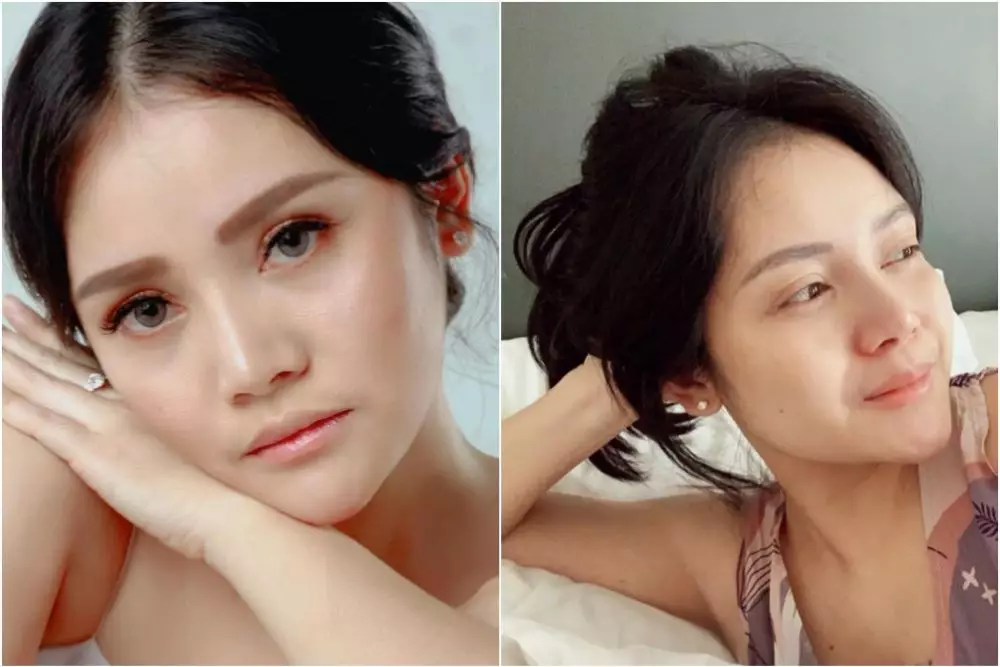potret mawar afi pakai dan tanpa makeup © instagram
