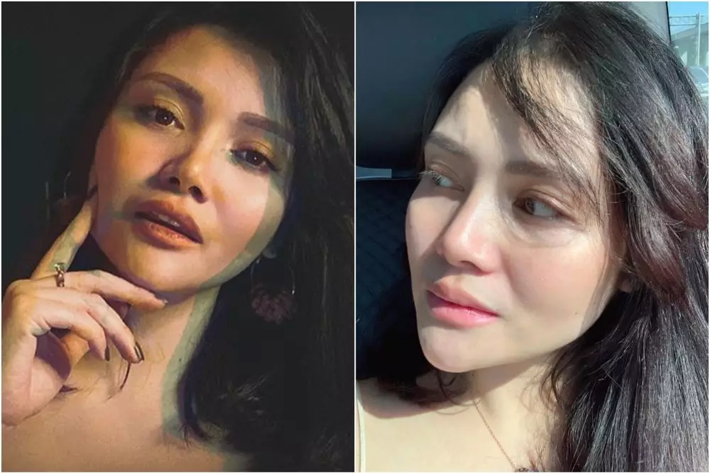 potret mawar afi pakai dan tanpa makeup © instagram