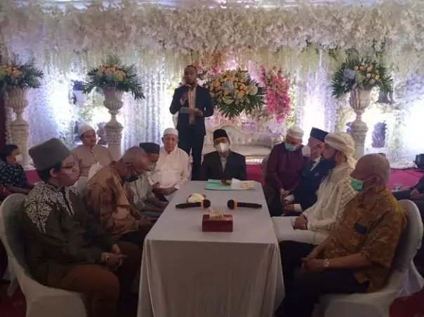 momen pernikahan Rizal Djibran © Instagram