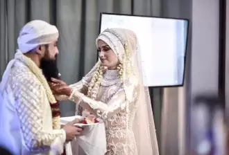 momen pernikahan Rizal Djibran © Instagram