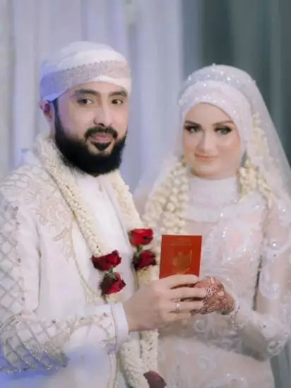 momen pernikahan Rizal Djibran © Instagram