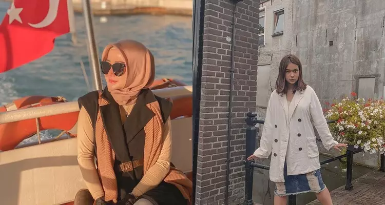 beda gaya Marissya Icha & Rebecca Klopper © berbagai sumber