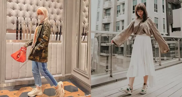 beda gaya Marissya Icha & Rebecca Klopper © berbagai sumber