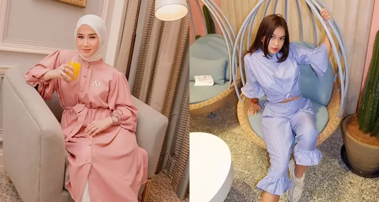 beda gaya Marissya Icha & Rebecca Klopper © berbagai sumber
