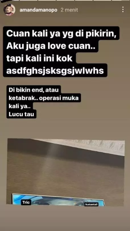 amanda manopo curhat alur ikatan cinta © instagram amanda manopo curhat alur ikatan cinta © instagram