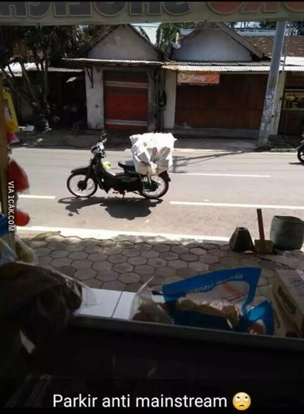 parkir kendaraan nyeleneh © berbagai sumber