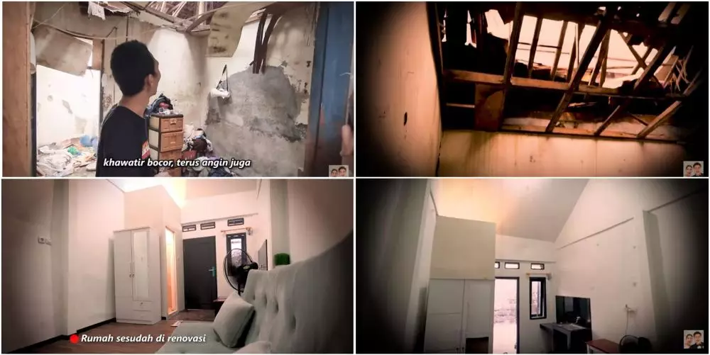 potret dulu dan kini rumah direnovasi baim © YouTube
