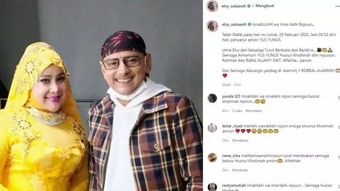 Yus Yunus meninggal Berbagai sumber Yus Yunus meninggal Berbagai sumber