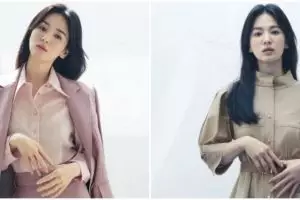 9 Pemotretan terbaru Song Hye-kyo, tampil beda dengan makeup tebal