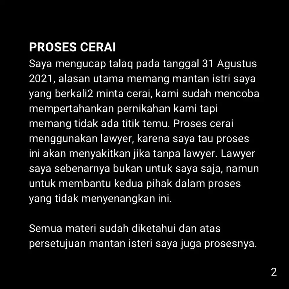 Klarifikasi Steno Ricardo terkait perceraiannya © Instagram
