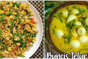 11 Resep olahan buncis telur, enak, praktis, dan kaya protein
