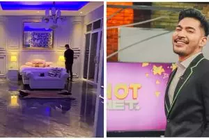 7 Penampakan kamar tidur Robby Purba, mewah full marmer