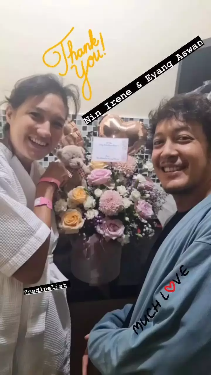 dekorasi penyambutan bayi nadine chandrawinata © instagram