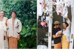 7 Potret penyambutan bayi Nadine Chandrawinata, dekor baju digantung