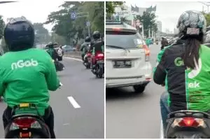 13 Penampakan lucu jaket ojek online ini bikin lihat dua kali