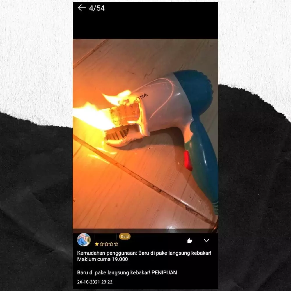 review nyeleneh di online shop © berbagai sumber