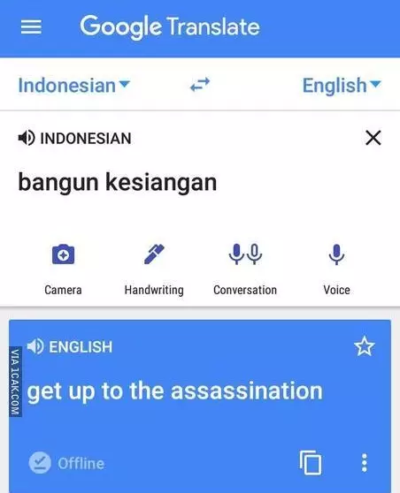 terjemahan bahasa inggris google translate © berbagai sumber