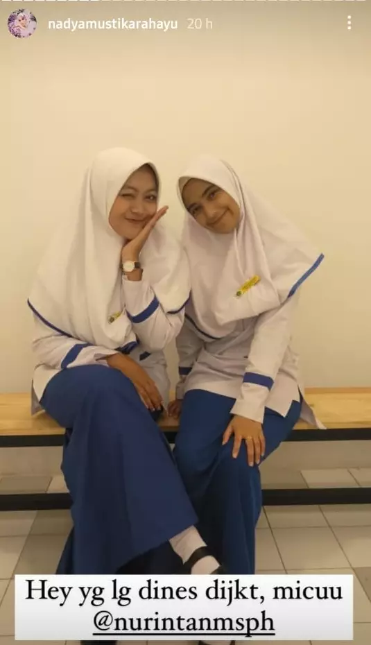 Potret Nadya Mustika saat zaman kuliah © Instagram Potret Nadya Mustika saat zaman kuliah © Instagram