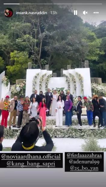 Momen pernikahan Insank Nasruddin © Instagram