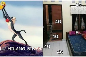 11 Meme kocak susahnya cari sinyal ini bikin pengin banting HP