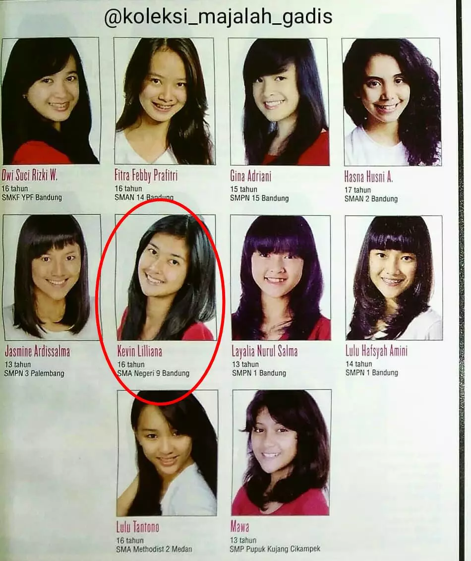 potret lawas kevin liliana © berbagai sumber