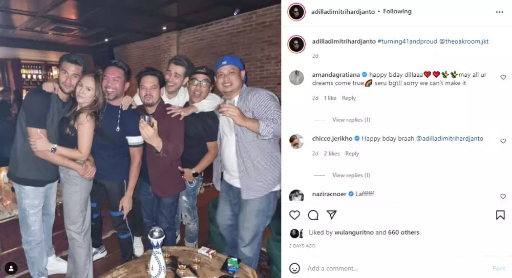 Potret mesra Wulan Guritno dan Sabda Ahessa Instagram