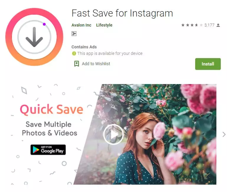 Aplikasi download video di Instagram play.google.com