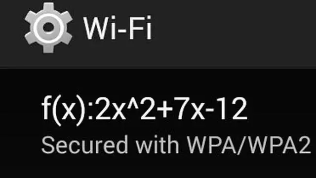 Password WiFi pakai rumus menghitung © berbagai sumber