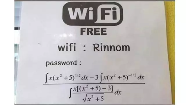 Password WiFi pakai rumus menghitung © berbagai sumber