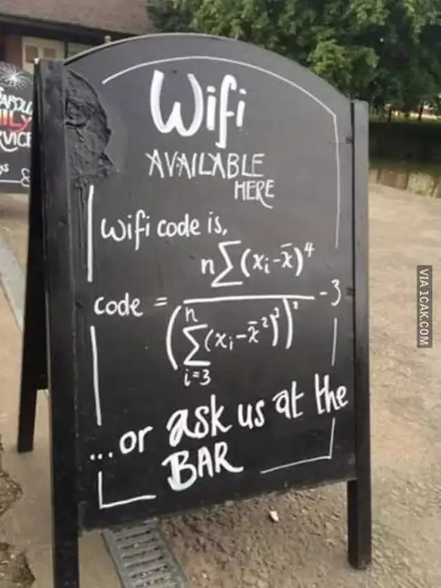 Password WiFi pakai rumus menghitung © berbagai sumber