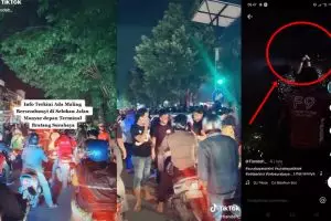 Maling sembunyi 2 jam di selokan, momen keluar bikin warga sorak sorai