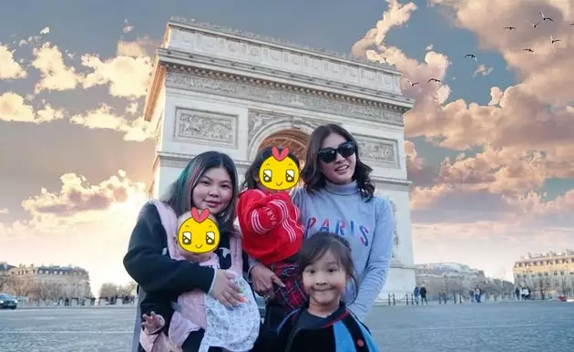 Gaya Sarwendah liburan ke Paris © Instagram