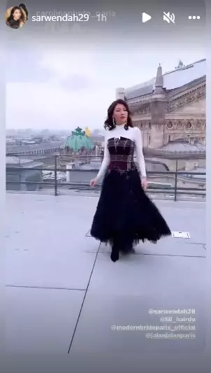 Gaya Sarwendah liburan ke Paris © Instagram