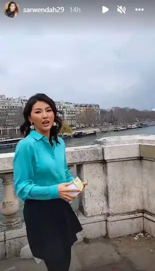 Gaya Sarwendah liburan ke Paris © Instagram