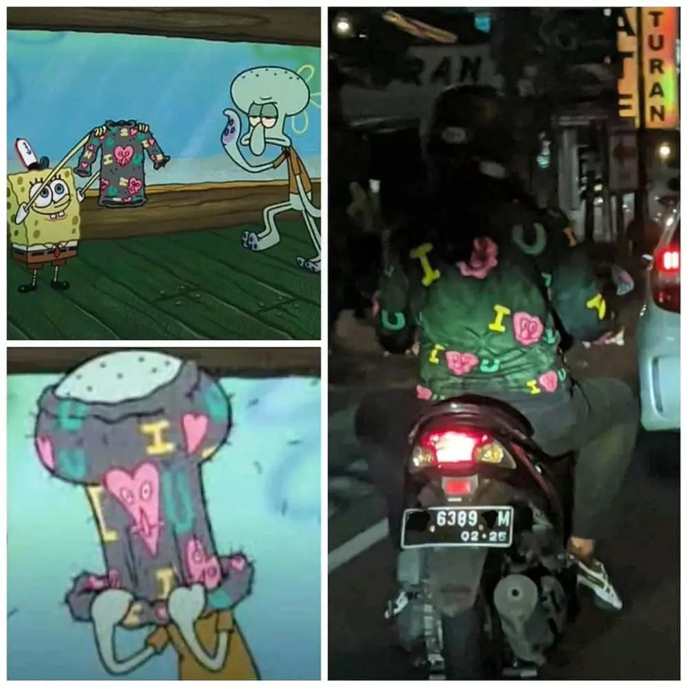 mirip tokoh kartun spongebob © berbagai sumber