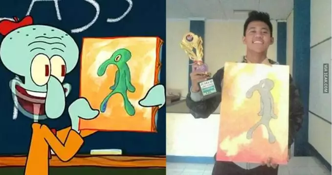 mirip tokoh kartun spongebob © berbagai sumber