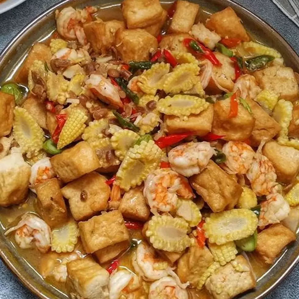 Resep tahu dan udang bumbu tauco, simpel jadi menu sehari-hari