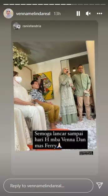 Momen pengajian jelang nikah Venna dan Ferry © Instagram
