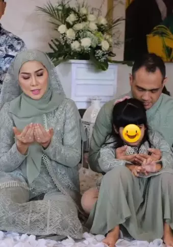 Momen pengajian jelang nikah Venna dan Ferry © Instagram