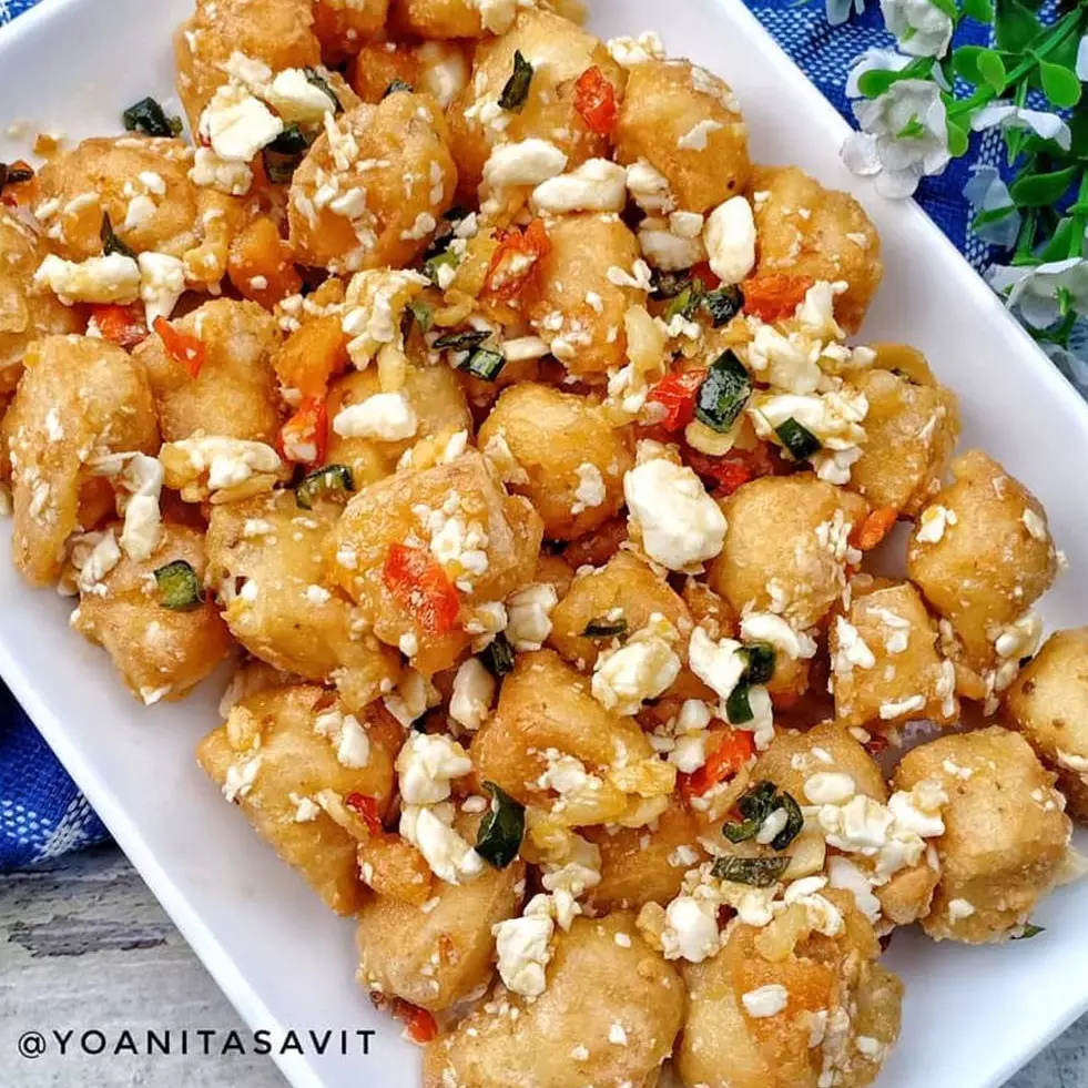 Resep tahu goreng telur asin gurih, enak dan menggugah selera