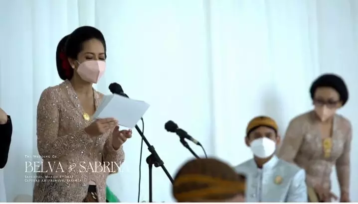 momen pernikahan belva dan sabrina © YouTube