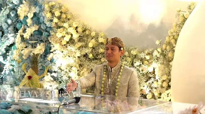 momen pernikahan belva dan sabrina © YouTube