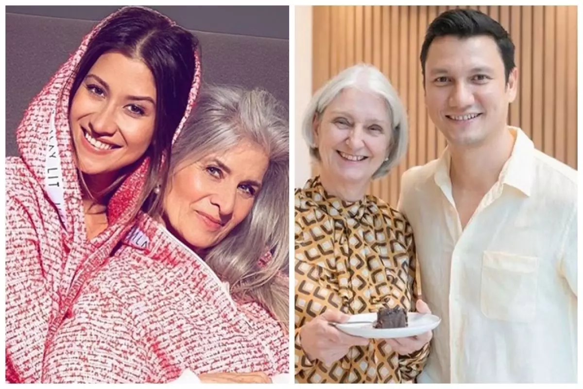 Potret kebersamaan 11 seleb bareng ibu bule, punya paras mirip