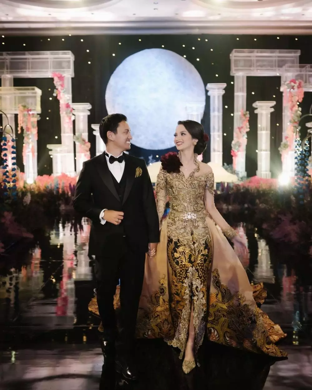 momen resepsi pernikahan belva dan sabrina © instagram