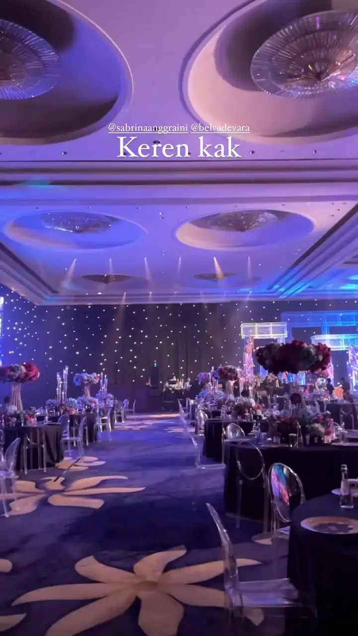 momen resepsi pernikahan belva dan sabrina © instagram
