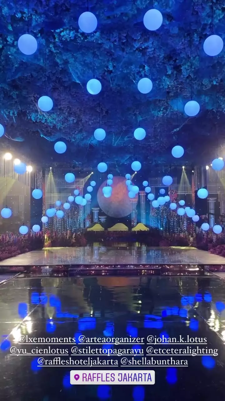 momen resepsi pernikahan belva dan sabrina © instagram